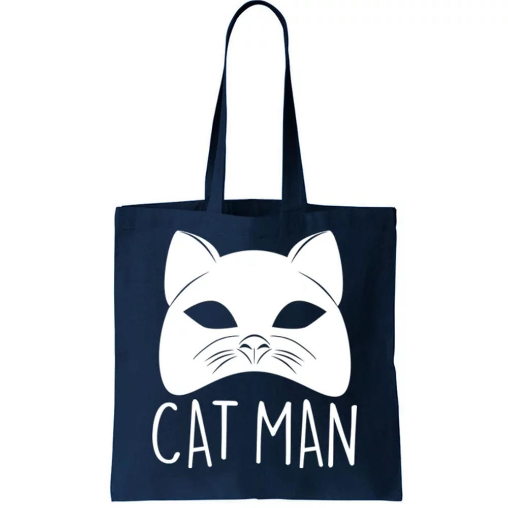 Cat Man Superhero Mask Cat Lover Fan Tote Bag.jpg