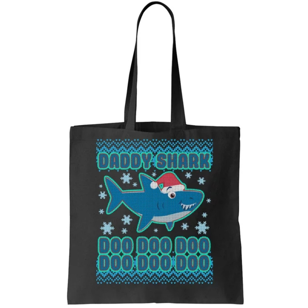 Christmas Daddy Shark Doo Doo Doo Tote Bag.jpg