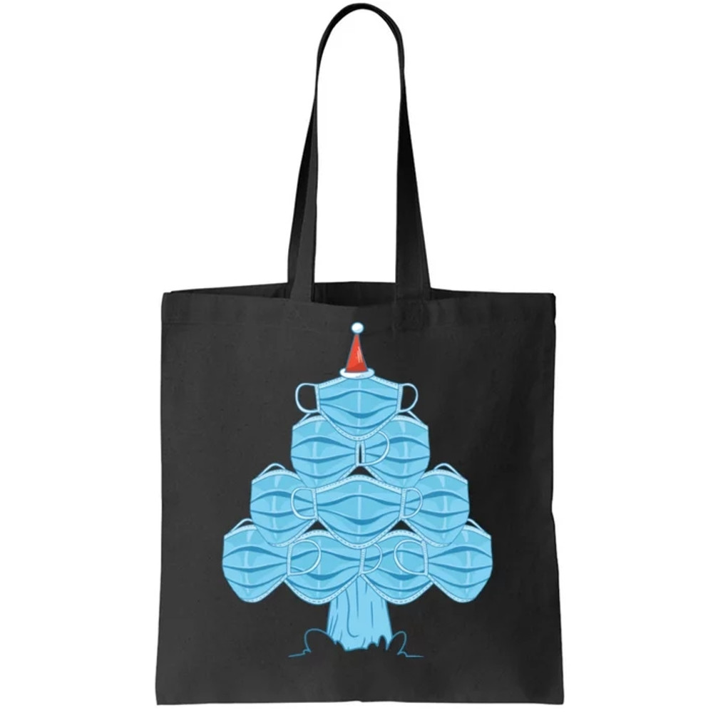 Christmas Quarantine Face Mask Tree Tote Bag.jpg