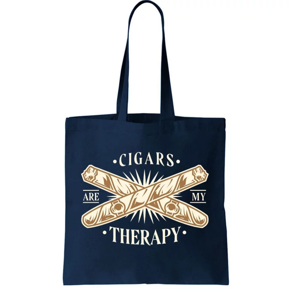 Cigars Are My Therapy Tote Bag.jpg