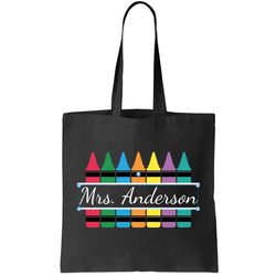 Crayon Customized Teacher Custom Personalize Name Tote Bag