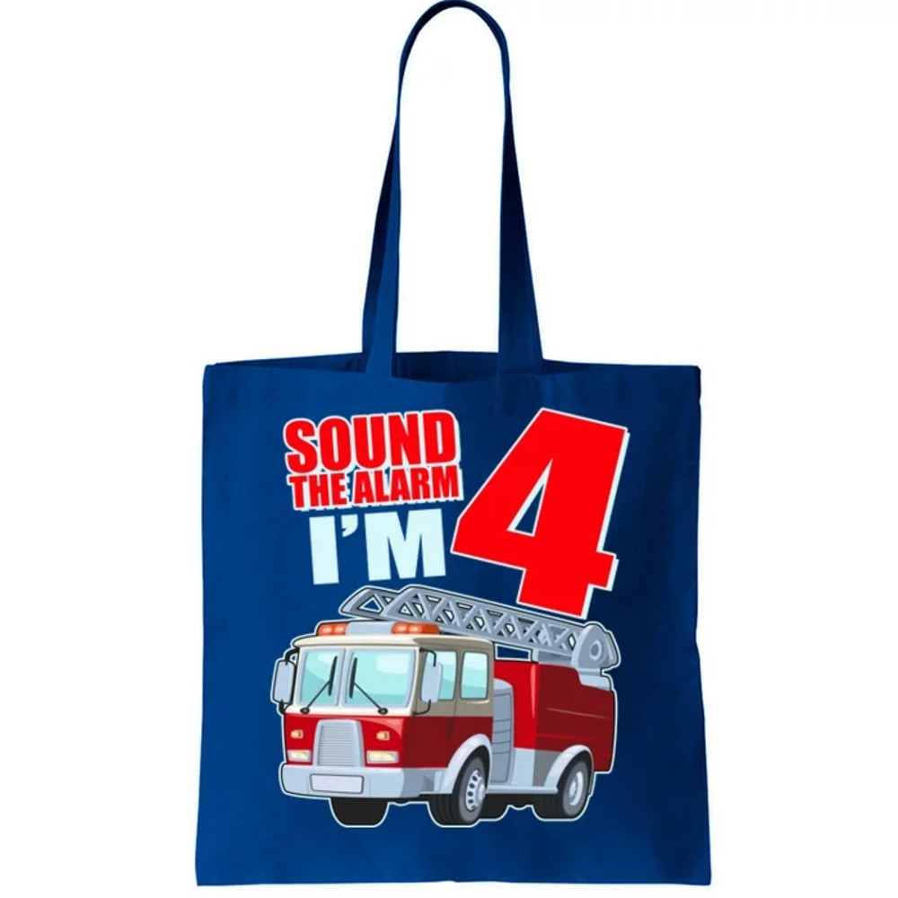 Cute Funny Sound The Alarm I'm 4 Four Tote Bag.jpg