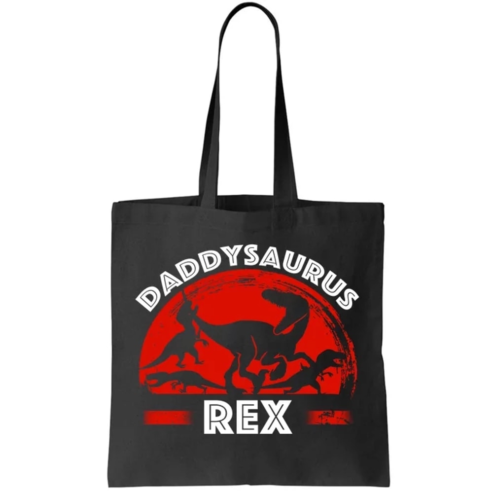 Daddysaurus Rex Cute Dad Spoof Tote Bag.jpg