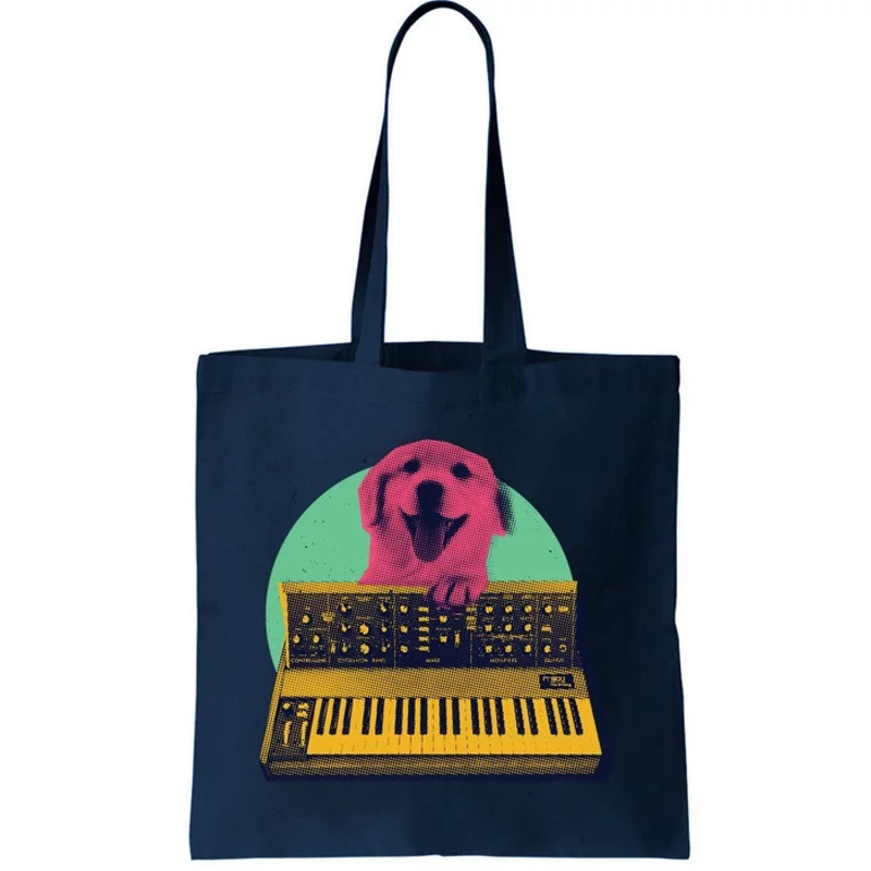 Dog Playing Piano Tote Bag.jpg