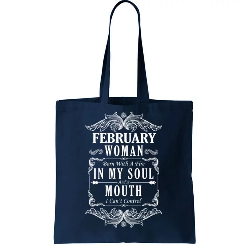 February Woman Funny Birthday Tote Bag.jpg