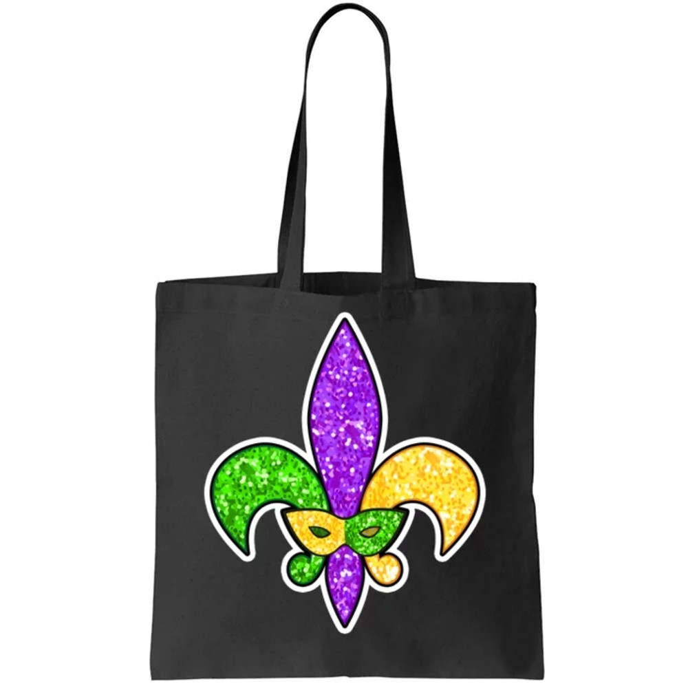 Festive Mardi Gras Fleur De Lis And Party Mask Tote Bag.jpg