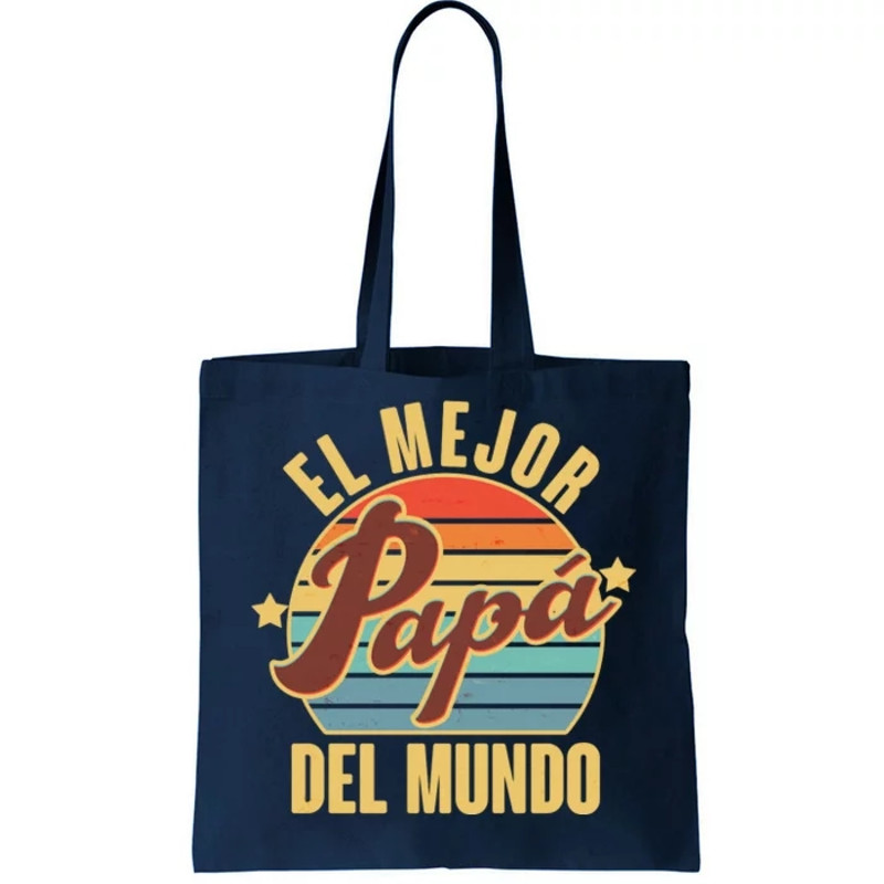 El Mejor PapΓ‘ Del Mundo Vintage Tote Bag.jpg