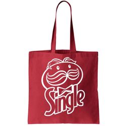 Funny Valentines Day Single Chips Logo Tote Bag