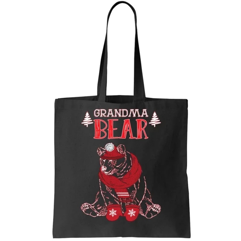 Grandma Bear Christmas Santa Family Matching Pajamas Tote Bag.jpg