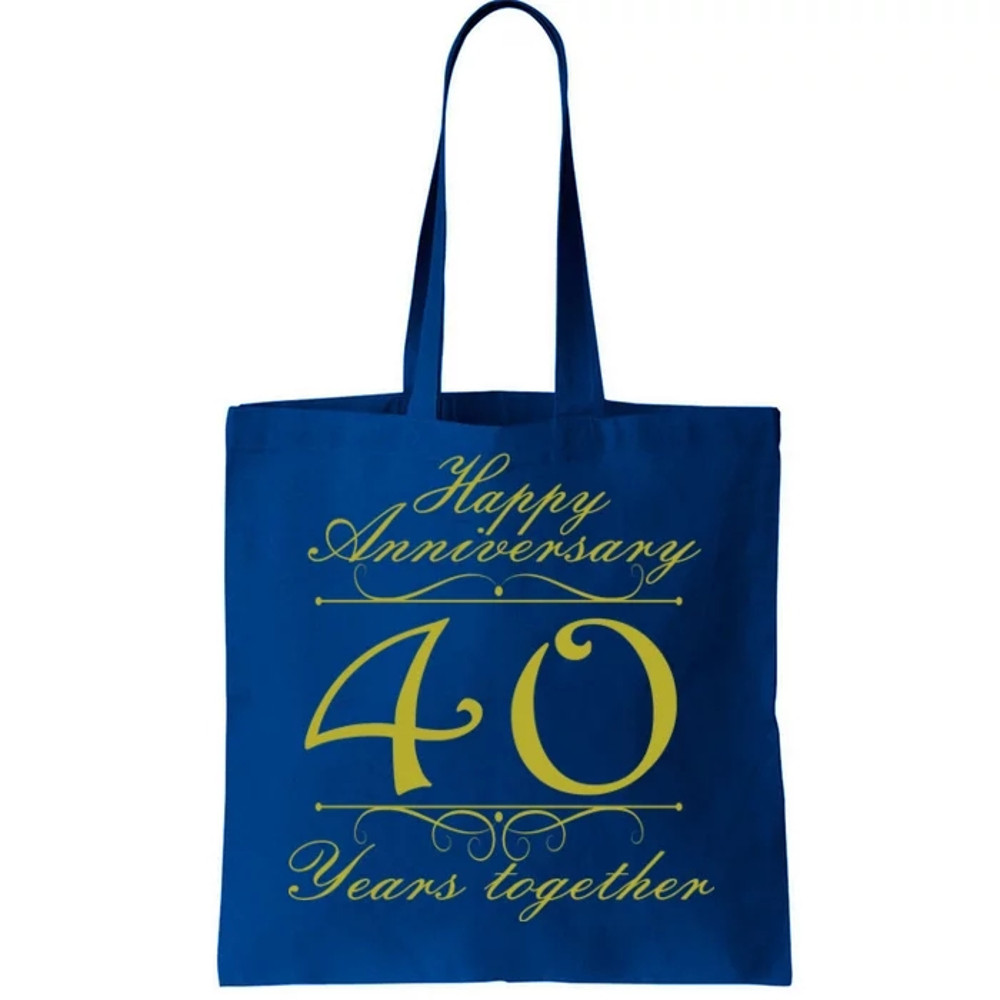 Happy Anniversary 40 Years Together Tote Bag.jpg