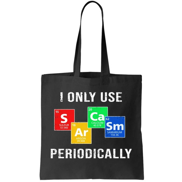 I Only Use Sarcasm Periodically Tote Bag.jpg