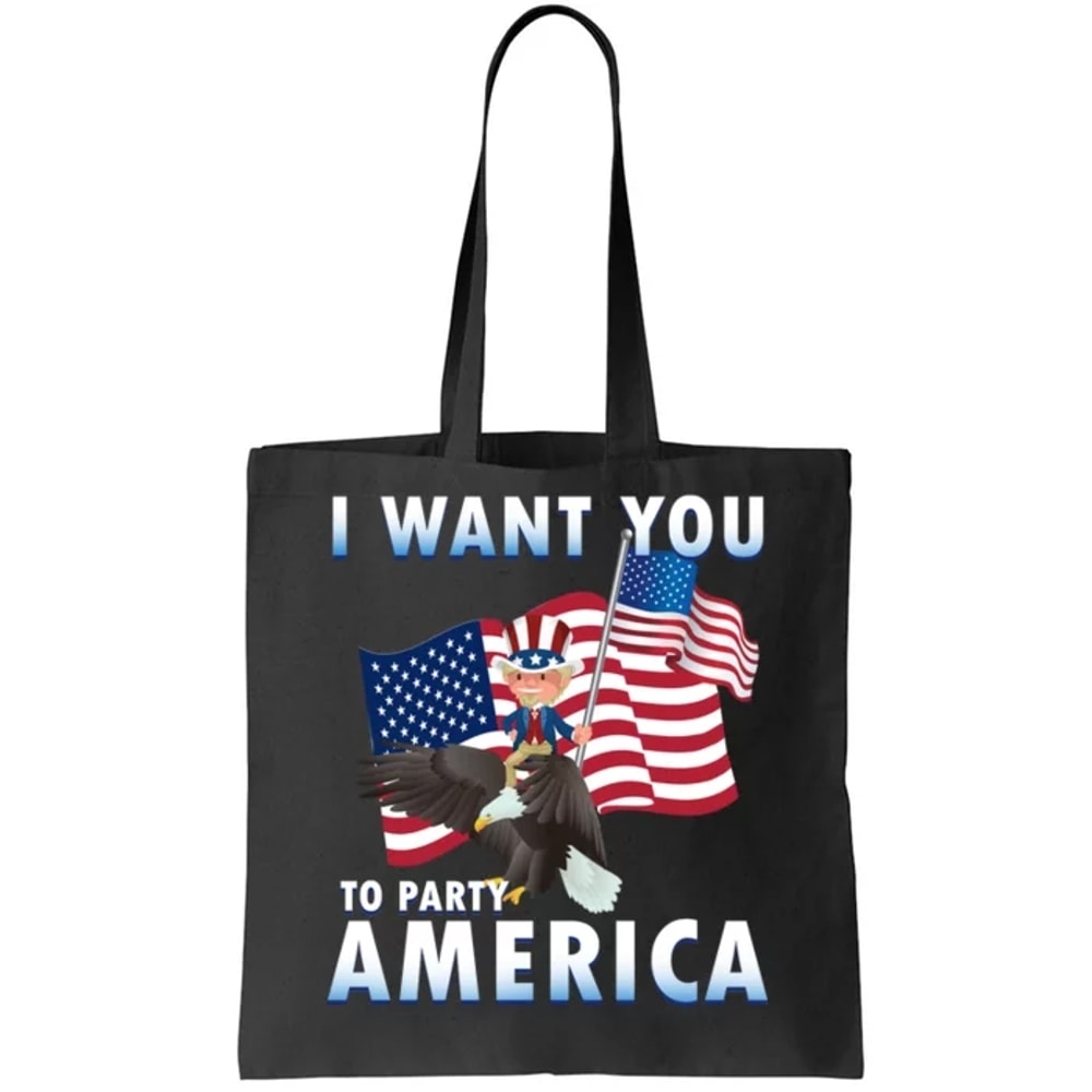 I Want You To Party America Tote Bag.jpg
