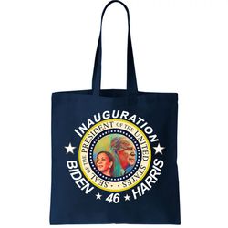 inauguration biden harris 46th seal tote bag