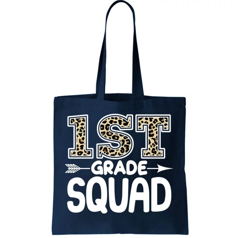 Leopard Print 1st Grade Squad Tote Bag.jpg