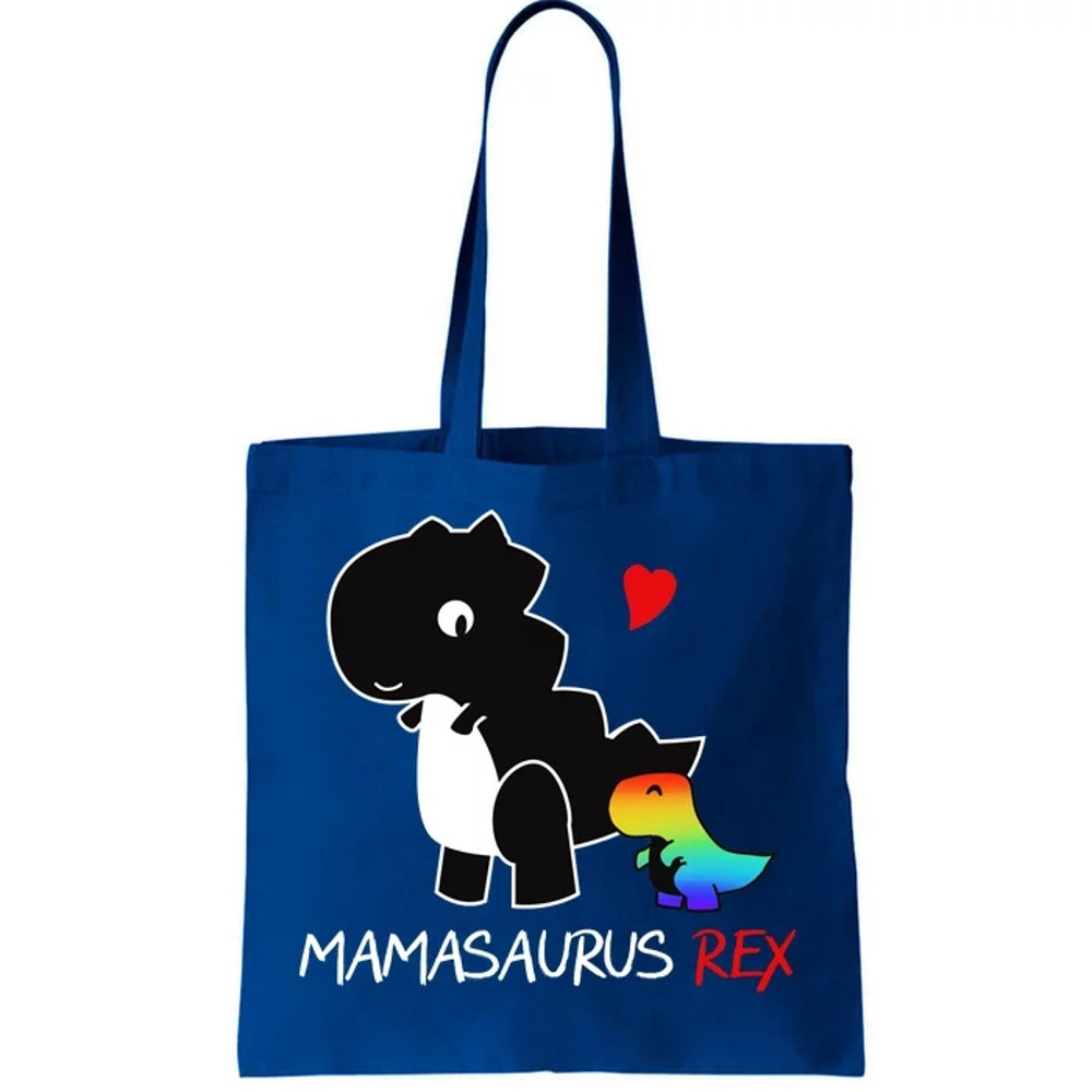 LGBT Mom Saurus Rex Mamasaurus Tote Bag.jpg