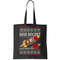 Man Rocket Spittin' Chiclets Ugly Christmas Sweater Tote Bag.jpg