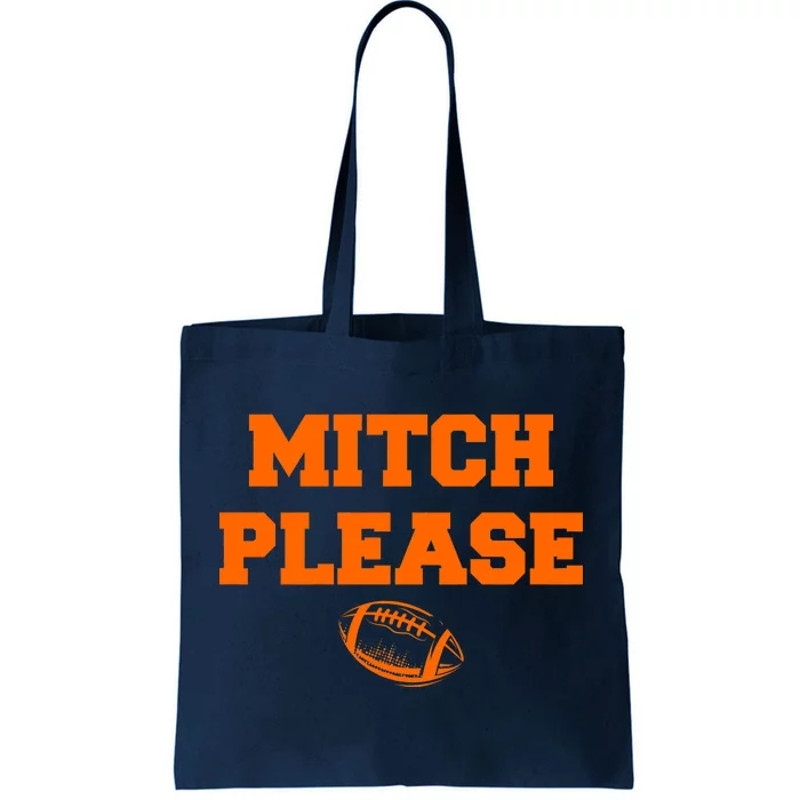 Mitch Please Football Logo Tote Bag.jpg