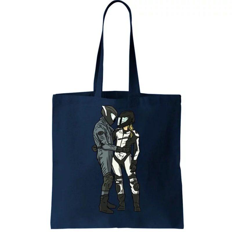Motorcyclist Couple Tote Bag.jpg