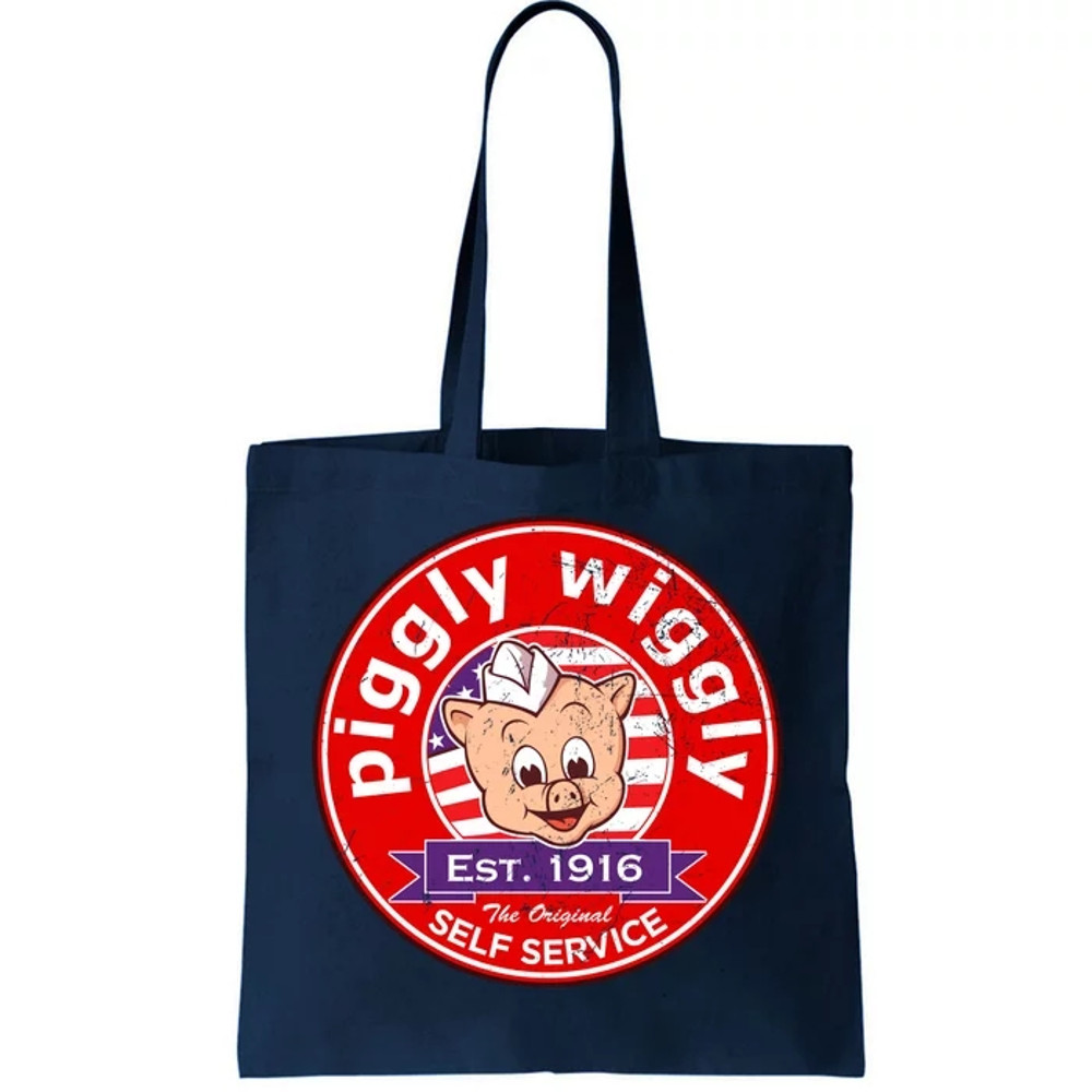 Piggly Wiggly Est 1916 Self Service Retro Tote Bag.jpg