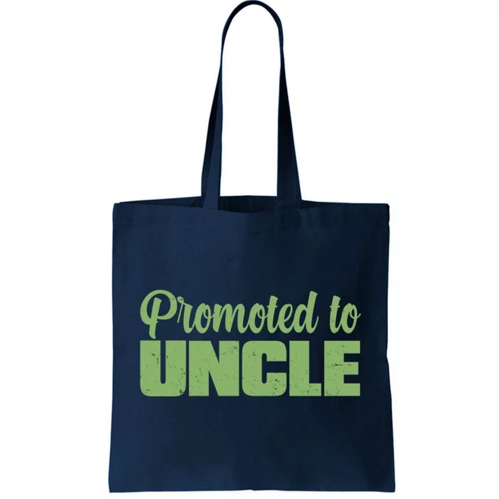 Promoted to Uncle New Baby Niece Nephew Tote Bag.jpg