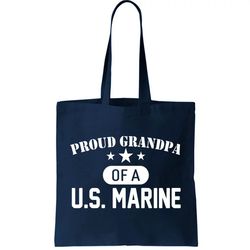 proud grandpa of a u.s. marine tote bag