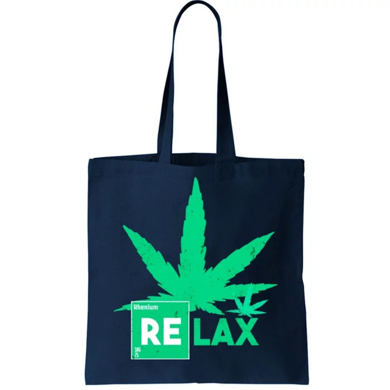Relax Hemp Leaf Medical Marijuana Tote Bag.jpg