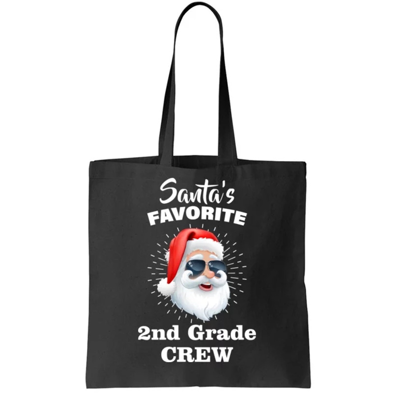 Santa's Favorite Second Grade Crew Christmas Tote Bag.jpg