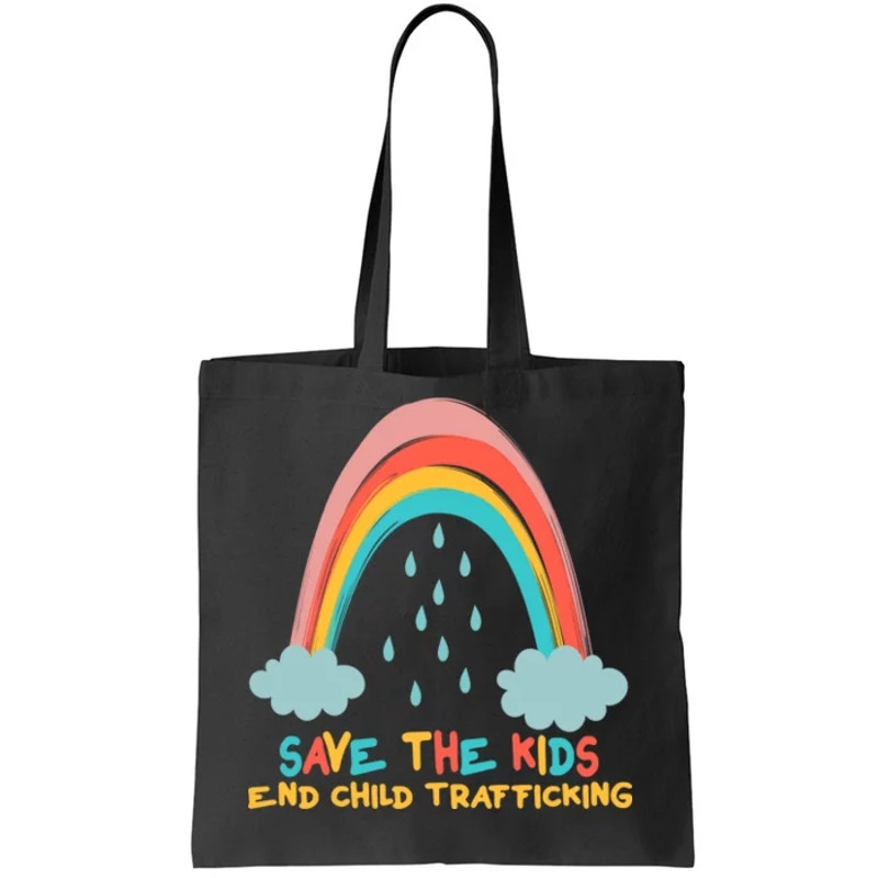 Save The Kids End Child Trafficking Rainbow Tote Bag.jpg