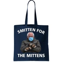 smitten for the mittens bernie sanders tote bag
