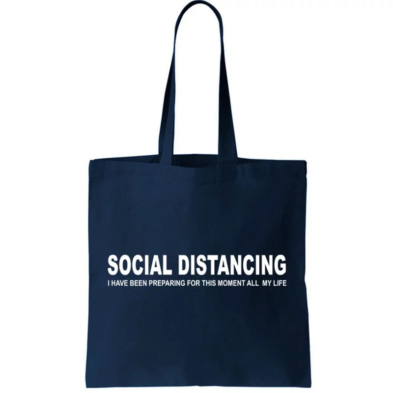 Social Distancing Funny Flu Virus Tote Bag.jpg