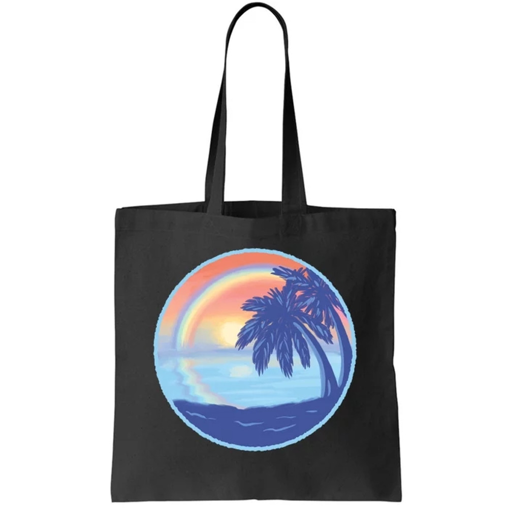 Sunset Rainbow Beach Tote Bag.jpg