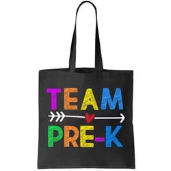 team pre-k tote bag