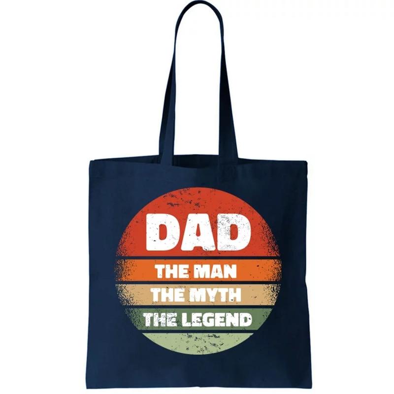 The Man The Myth The Legend Dad Retro Tote Bag.jpg