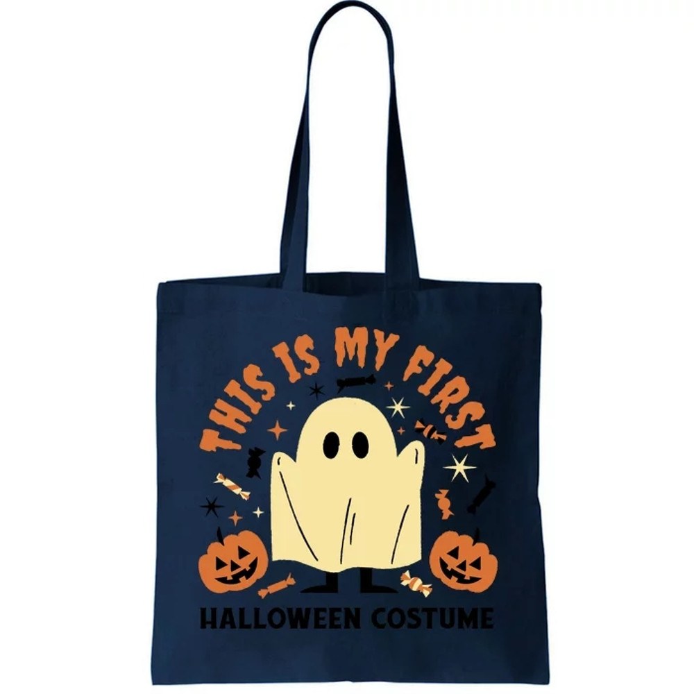 This Is My First Halloween Costume Cute Ghost Tote Bag.jpg