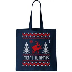 Ugly Christmas Sweater Merry Humpmas Reindeer Tote Bag