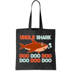 Uncle Shark Doo Doo Doo Tote Bag