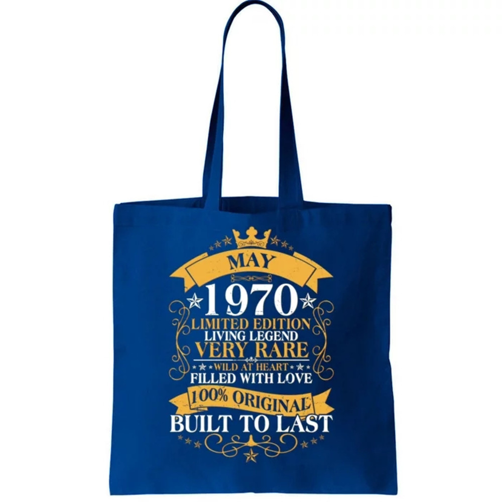 Vintage Limited Edition May 1970 Birthday Tote Bag.jpg