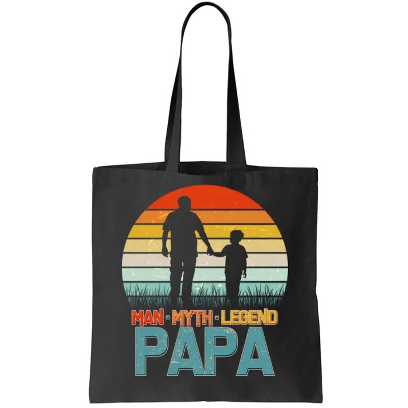Vintage Man Myth Legend Papa Tote Bag.jpg