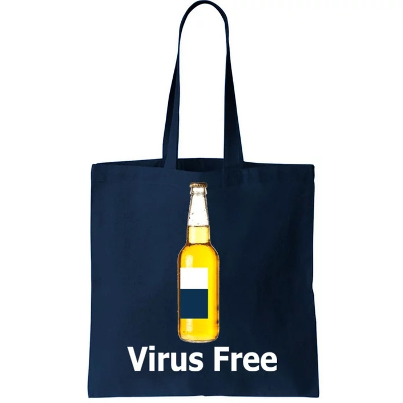 Virus Free Beer Bottle Tote Bag.jpg