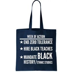 Week Of Action Black Live Matter Tote Bag