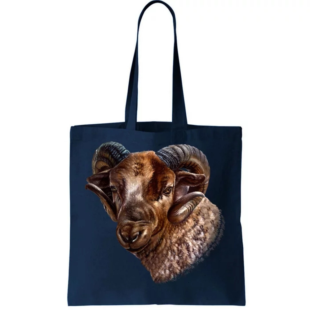 Wildlife Ram Stare Tote Bag.jpg