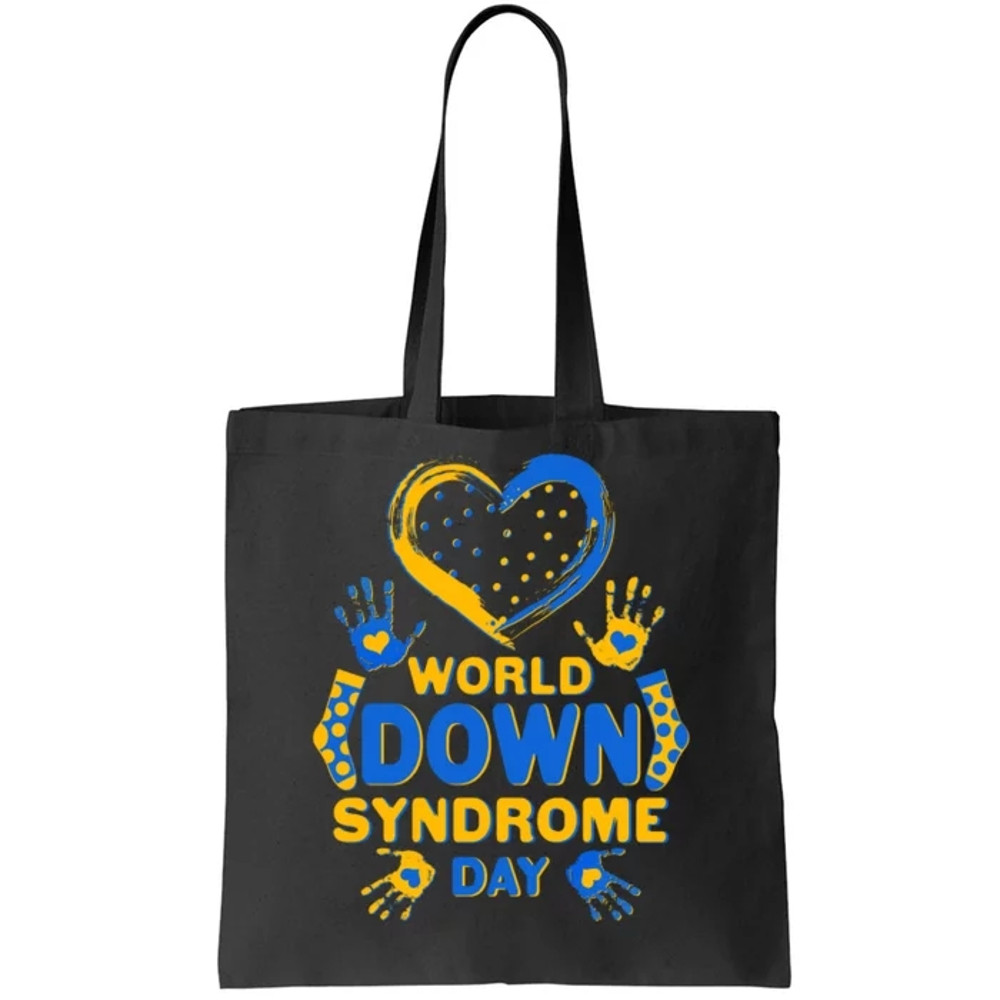 World Down Syndrome Day Painted Hands And Polka Dots Tote Bag.jpg