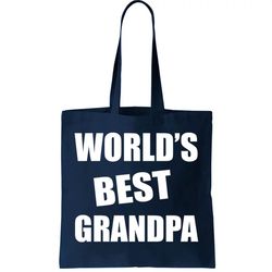 worlds best grandpa tote bag