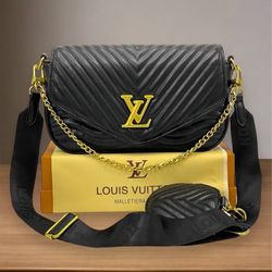 Women's Black LV Crossbody Bag