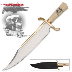 gil hibben large 14'" expendables bowie knife stainless steel w/sheath gh5017