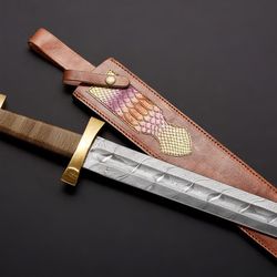 custom handmade Damascus steel Viking sword hand forged swords custom swords personalization swords art sward