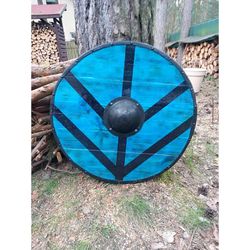 Medieval Viking Shield, Shield Viking Wall Art Gift For Him Her Vikings Shield, Wooden Viking Round Shield, Gift