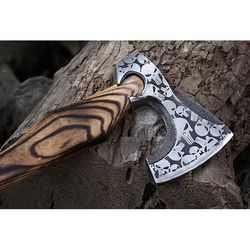 Handmade Viking Steel Tomahawk Axe Hatchet Hunting Axe.