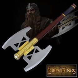 Battle Axe of Gimli Premium Quality Handmade Replica from Lord of The Rings Silver Edition (LOTR) | Dwarven Axe