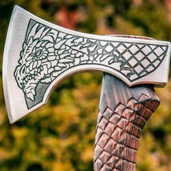 Handmade Viking Carbon Steel Tomahawk Axe Hatchet Hunting Axe